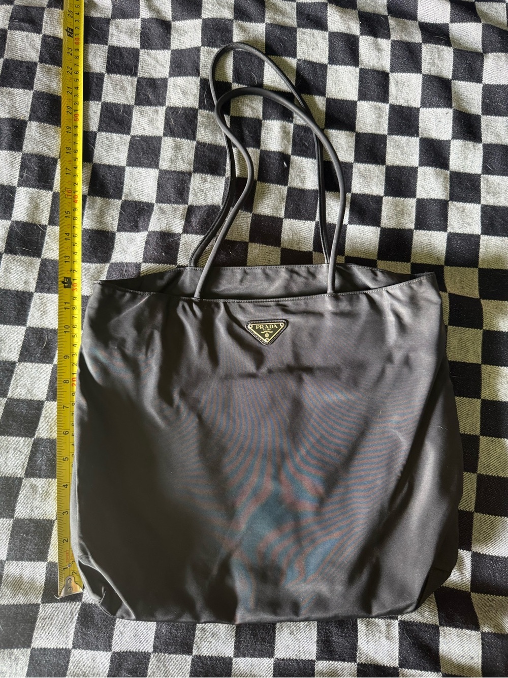 Mint Y2K Prada Tessuto Black Tote - Picture 3 of 12